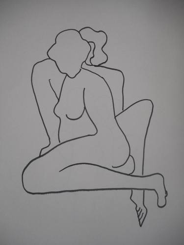 Print of Abstract Expressionism Nude Drawings by Bruce Burt