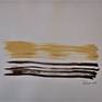 a brushstroke in yellow and brown part of series of 6 variations.brucebuertartist.com.. 6 altogether