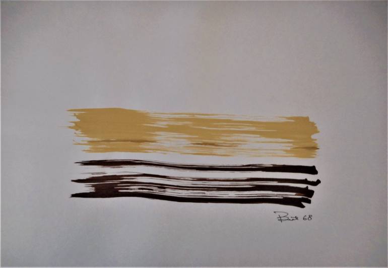 Original Abstract Expressionism Abstract Drawing by Bruce Burt