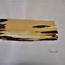 a brushstroke in yellow and brown part of series of 6 variations.brucebuertartist.com.. 6 altogether