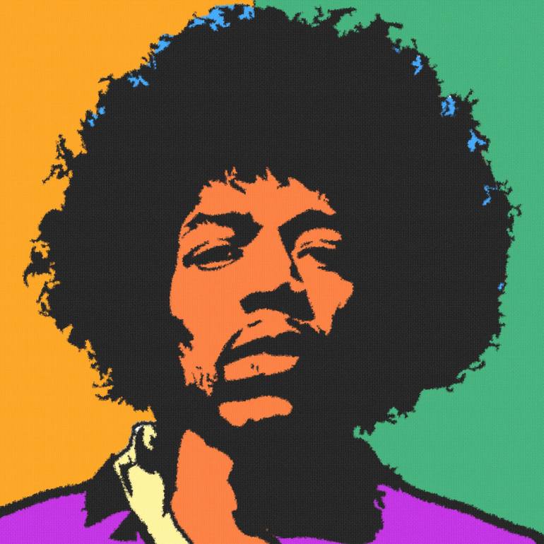 JIMI HENDRIX Painting by Otis Porritt | Saatchi Art