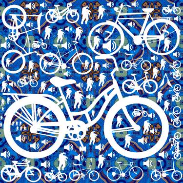 Print of Pop Art Bicycle Mixed Media by Otis Porritt
