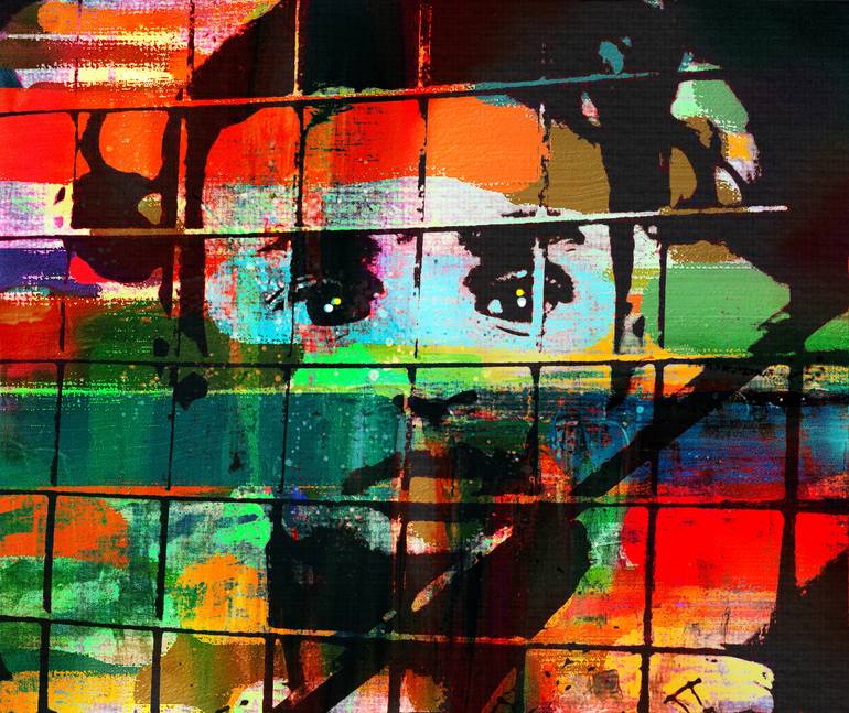 CHILDREN IN CAGES Painting by Otis Porritt | Saatchi Art