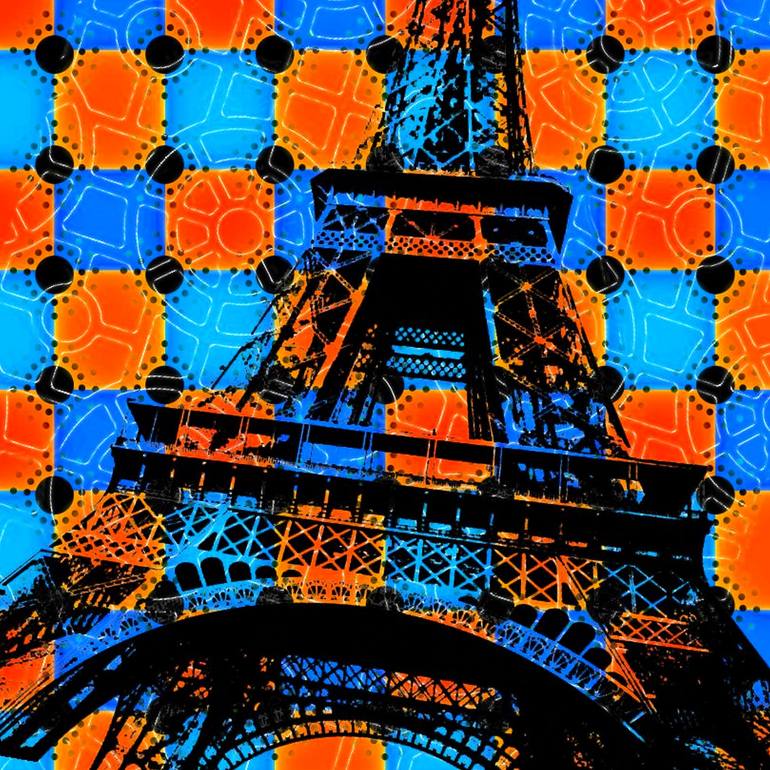 EIFFEL TOWER POPART 6 Painting by Otis Porritt | Saatchi Art