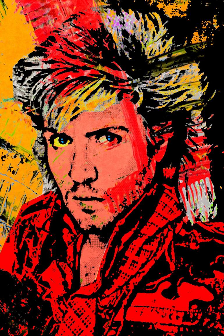 Simon Le Bon Mixed Media by Otis Porritt | Saatchi Art