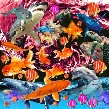 Print of Animal Collage by Otis Porritt