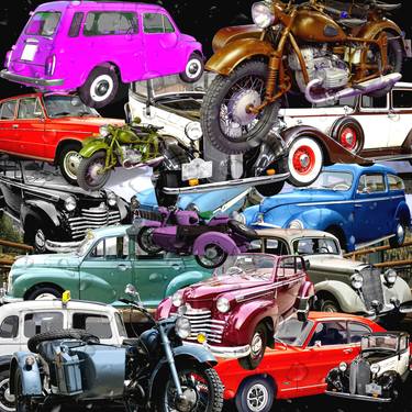 Print of Pop Art Automobile Collage by Otis Porritt