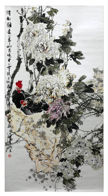 Original Floral Painting by chinese  works of art
