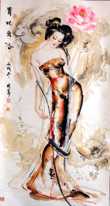 Original Portrait Painting by chinese  works of art