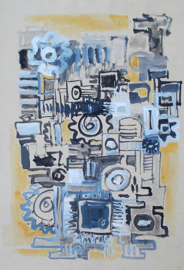 Print of Abstract Technology Paintings by Qaiser Shahbaz