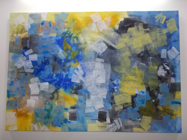 Original Abstract Expressionism Abstract Painting by Qaiser Shahbaz