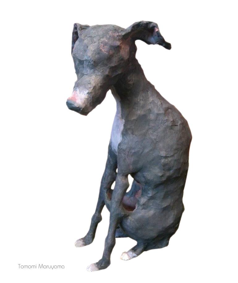 Original Figurative Dogs Sculpture by Tomomi Maruyama