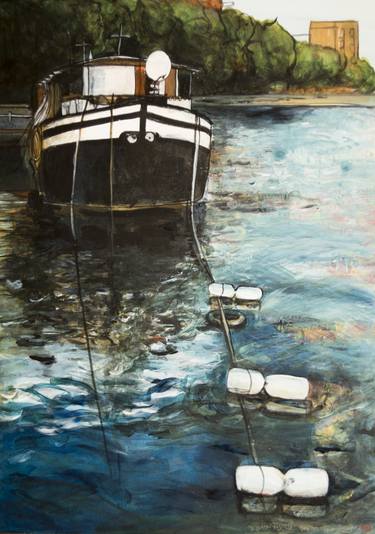 Original Fine Art Boat Paintings by Tomomi Maruyama