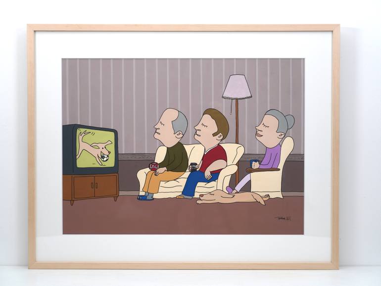 Original Contemporary Family Painting by Tomomi Maruyama