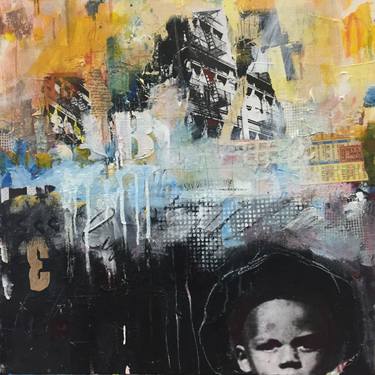 Original Abstract Expressionism Children Paintings by KAREN POWELL