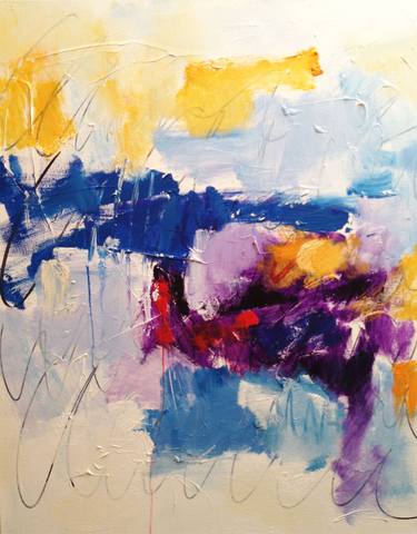 Original Abstract Expressionism Abstract Paintings by KAREN POWELL