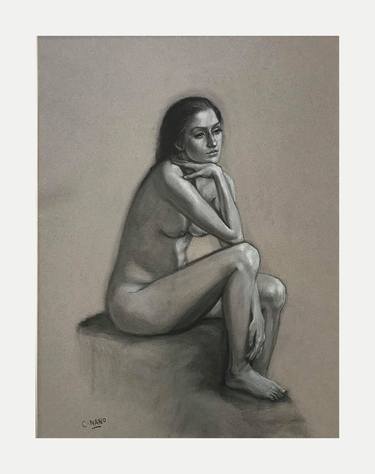 Original Figurative Nude Drawings by Carla Nano