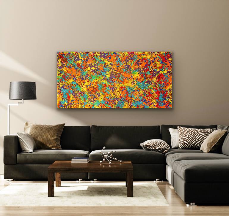 Original Abstract Expressionism Abstract Painting by Josephine Window