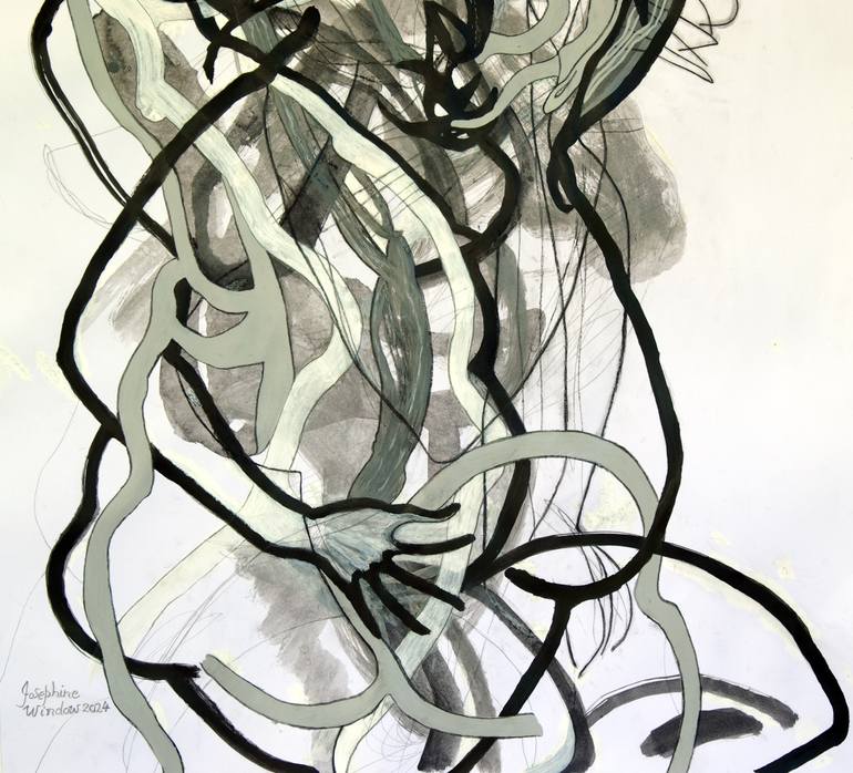 Original Abstract Expressionism Abstract Painting by Josephine Window