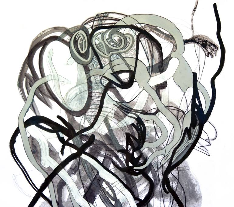 Original Abstract Expressionism Abstract Painting by Josephine Window