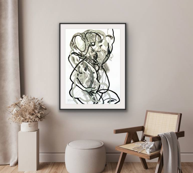 Original Abstract Expressionism Abstract Painting by Josephine Window