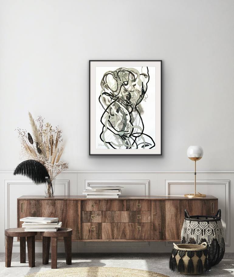 Original Abstract Expressionism Abstract Painting by Josephine Window