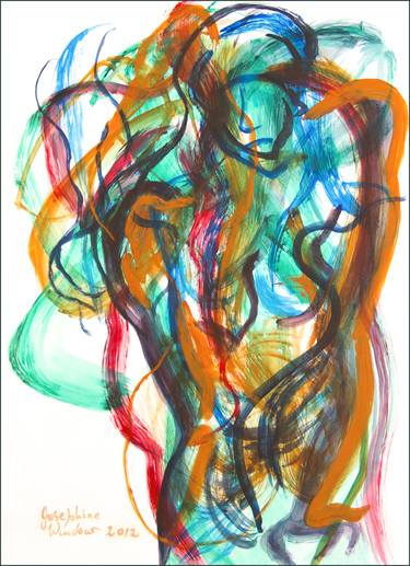 Print of Abstract Body Drawings by Josephine Window