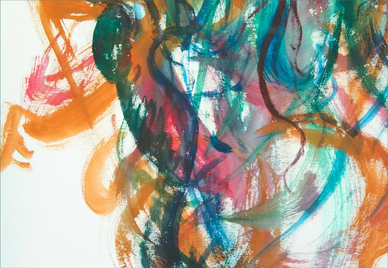 Original Abstract Body Painting by Josephine Window