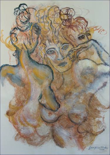 Original Conceptual Nude Drawings by Josephine Window