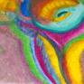 She Loves Colours close up detail of signature on artwork.
