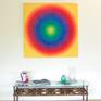 Bright Discs on the wall at home.