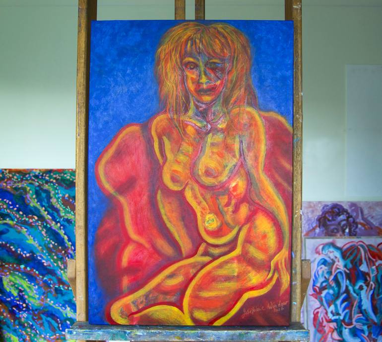 Original Modern Nude Painting by Josephine Window
