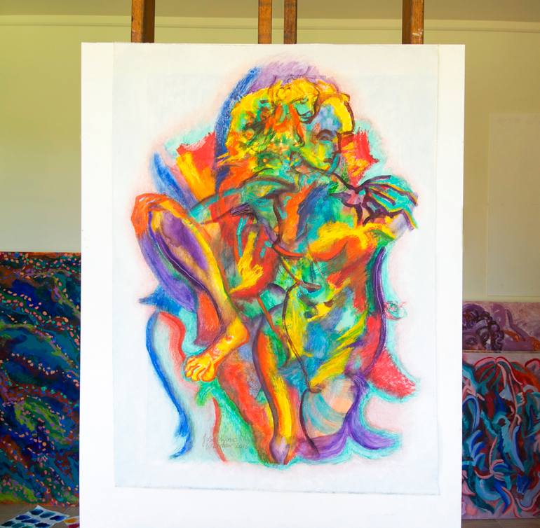 Original Conceptual Abstract Painting by Josephine Window