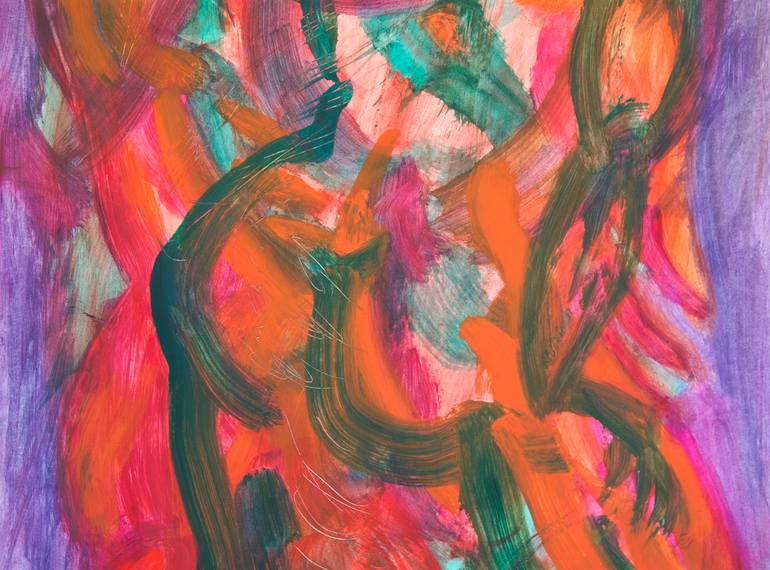 Original Abstract Erotic Painting by Josephine Window