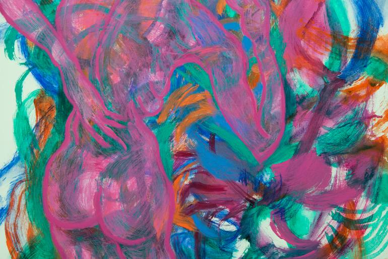 Original Abstract Expressionism Abstract Painting by Josephine Window