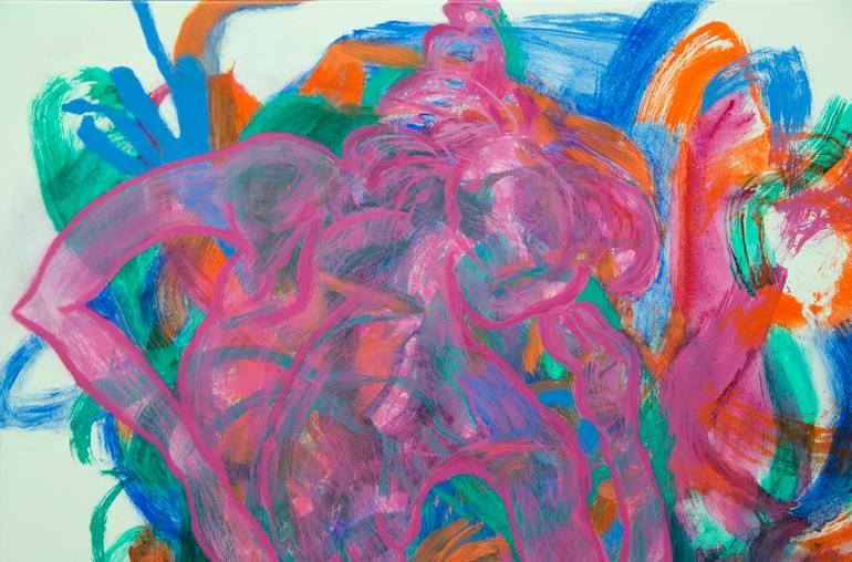 Original Abstract Expressionism Abstract Painting by Josephine Window