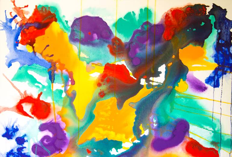 Original Expressionism Abstract Painting by Josephine Window