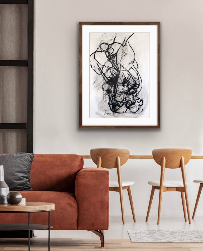 Original Abstract Drawing by Josephine Window