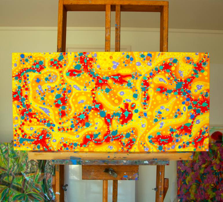 Original Abstract Expressionism Abstract Painting by Josephine Window