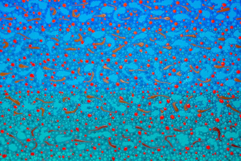 Original Expressionism Abstract Painting by Josephine Window