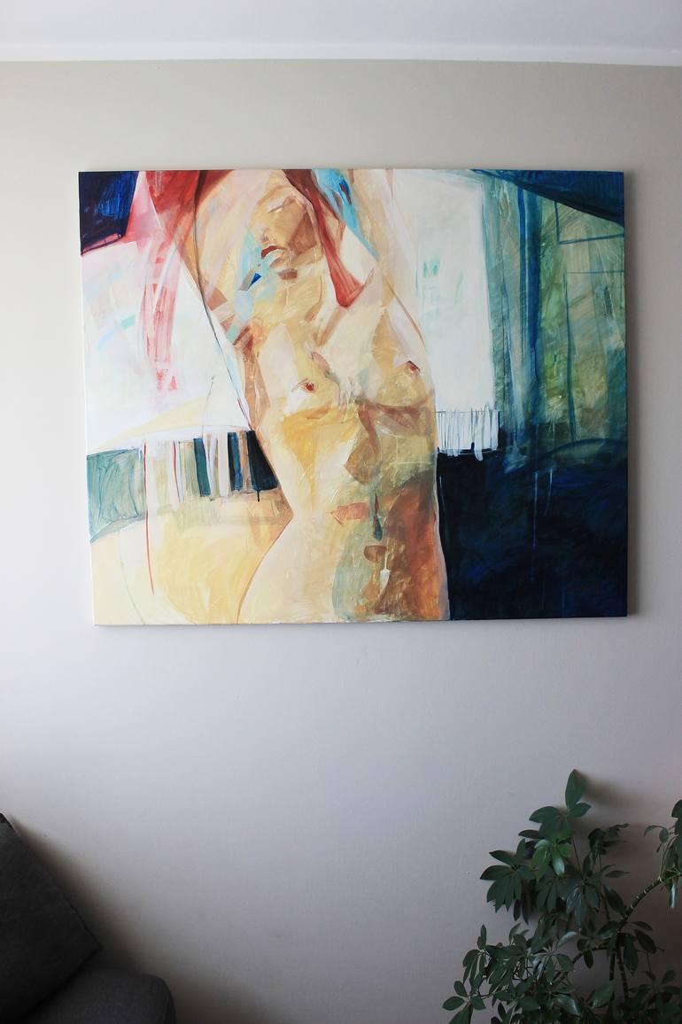 Original Abstract Expressionism Nude Painting by Sabina Fabryczny