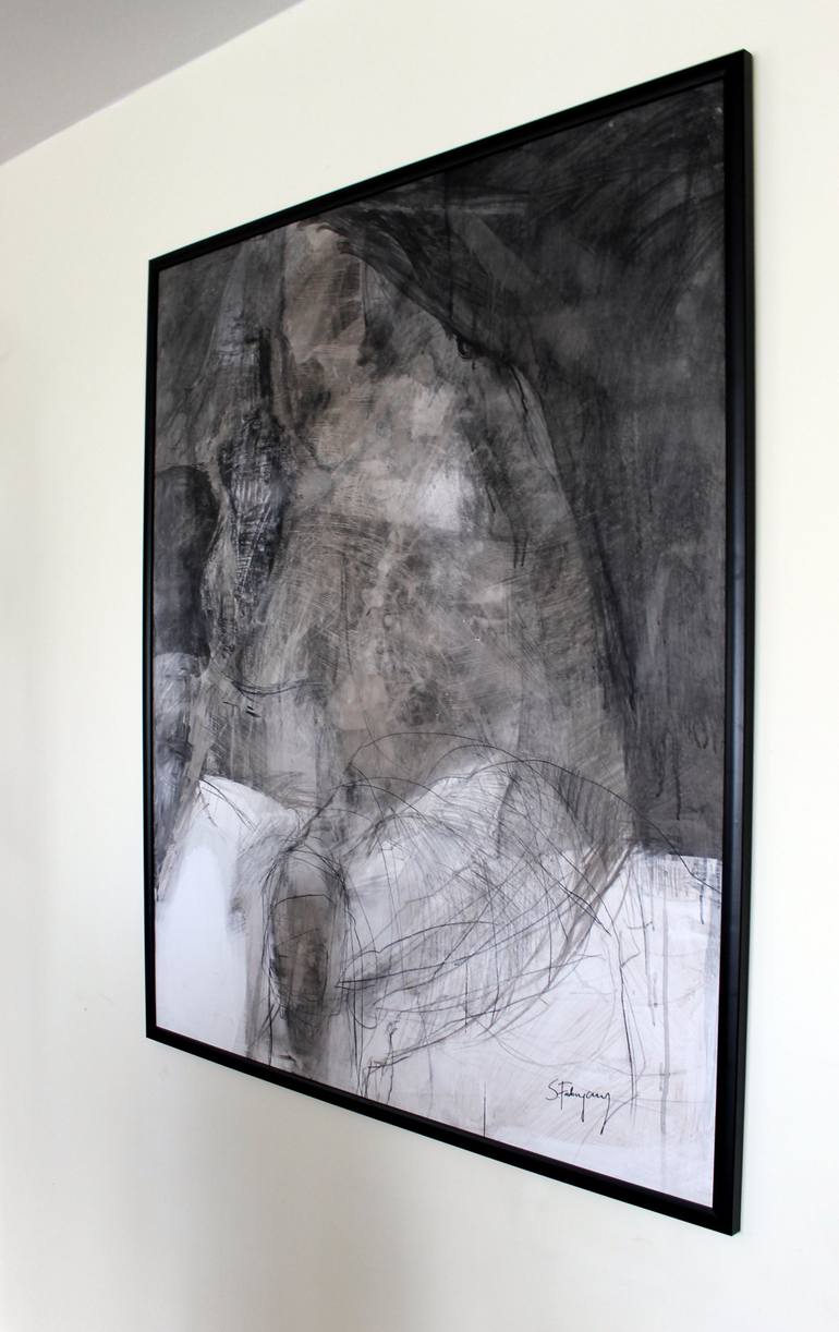Original Abstract Expressionism Body Drawing by Sabina Fabryczny