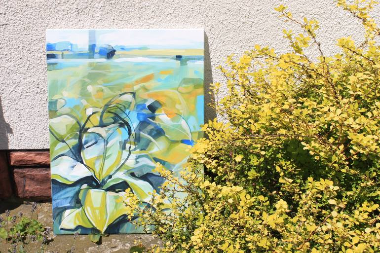 Original Abstract Expressionism Landscape Painting by Sabina Fabryczny