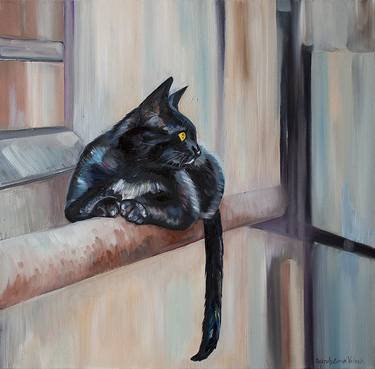 Original Realism Cats Paintings by Victoria Raznatovskaya