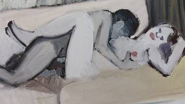 Original Expressionism Erotic Paintings by ofir dor