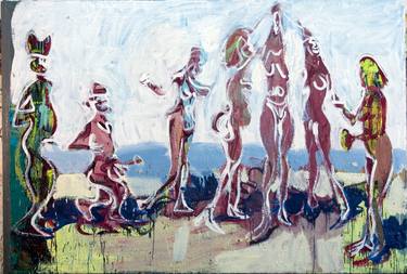 Original Expressionism Beach Paintings by ofir dor