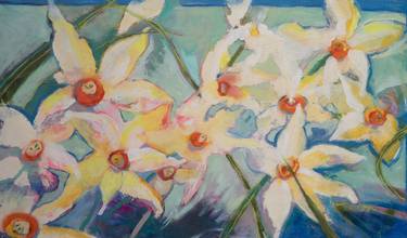 Original Abstract Floral Paintings by Kerry Swan