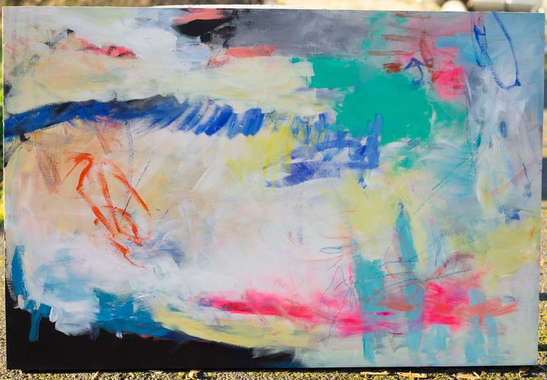 Original Abstract Expressionism Abstract Painting by Kerri Mccabe