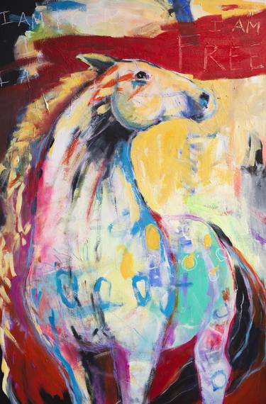 Original Abstract Animal Paintings by Kerry Swan