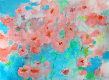 Print of Abstract Floral Paintings by Kerry Swan